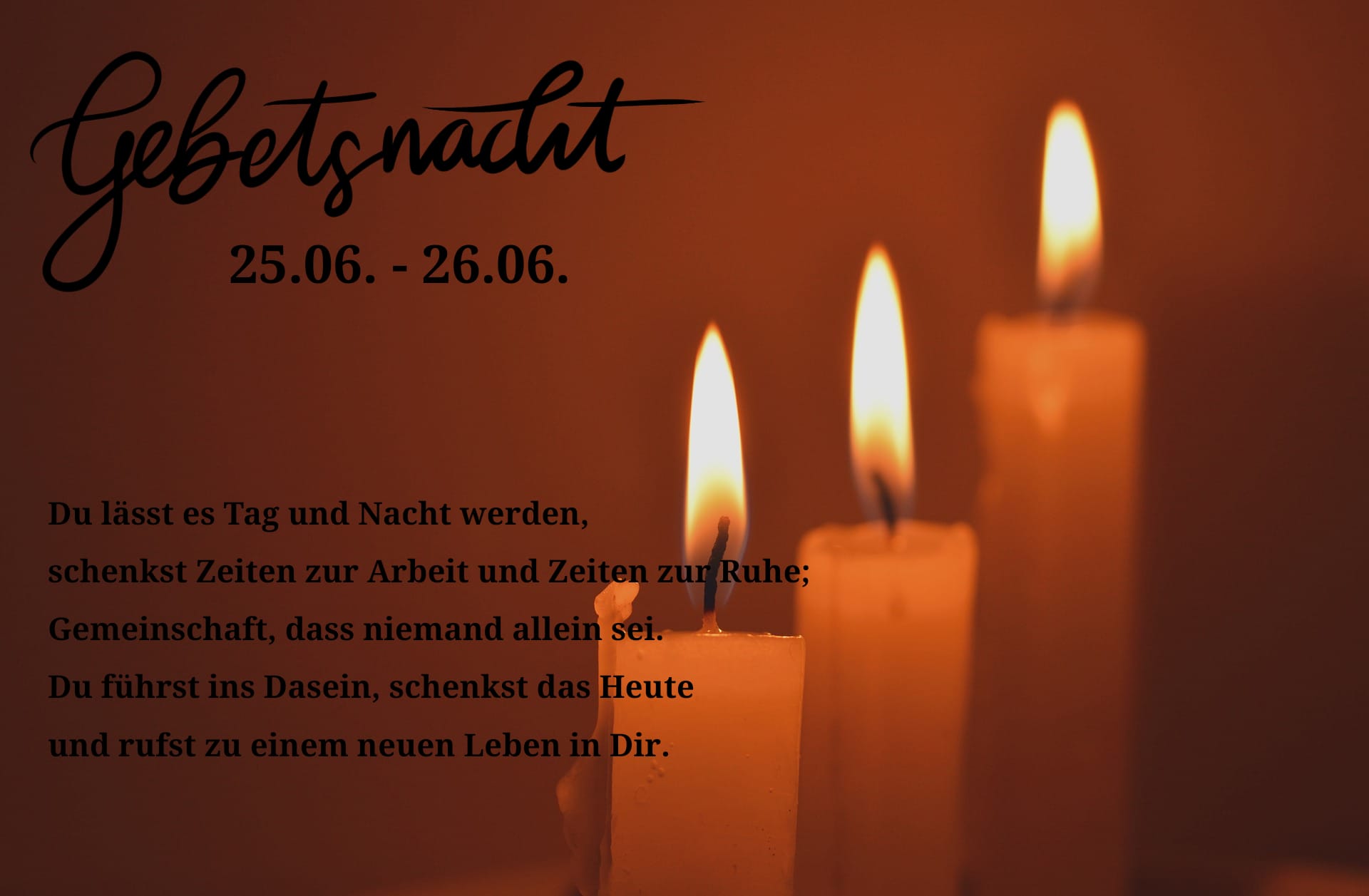 Flyer Gebetsnacht 22 06 25